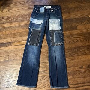 Patchwork Denim Jeans